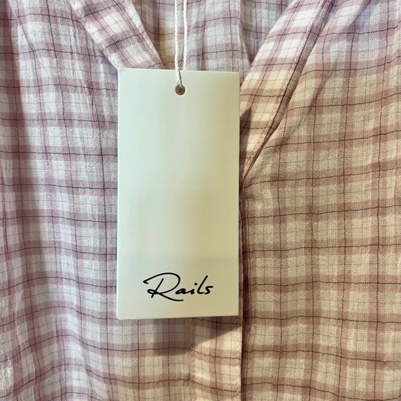 Rails Alena Top in Soft Rose Check (L) - Picture 13 of 14